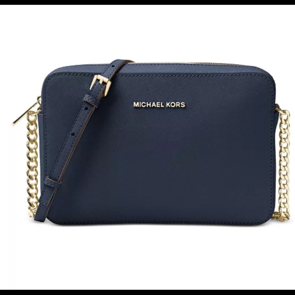 Michael Kors jet set east west chain strap leather crossbody